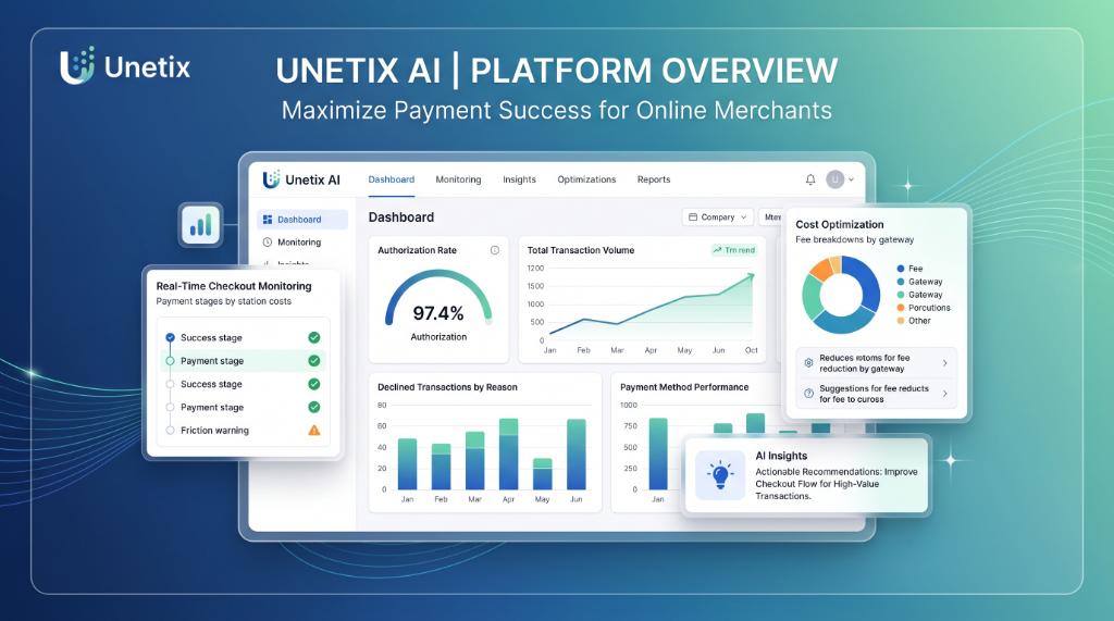 Unetix AI Fintech Dashboard Interface